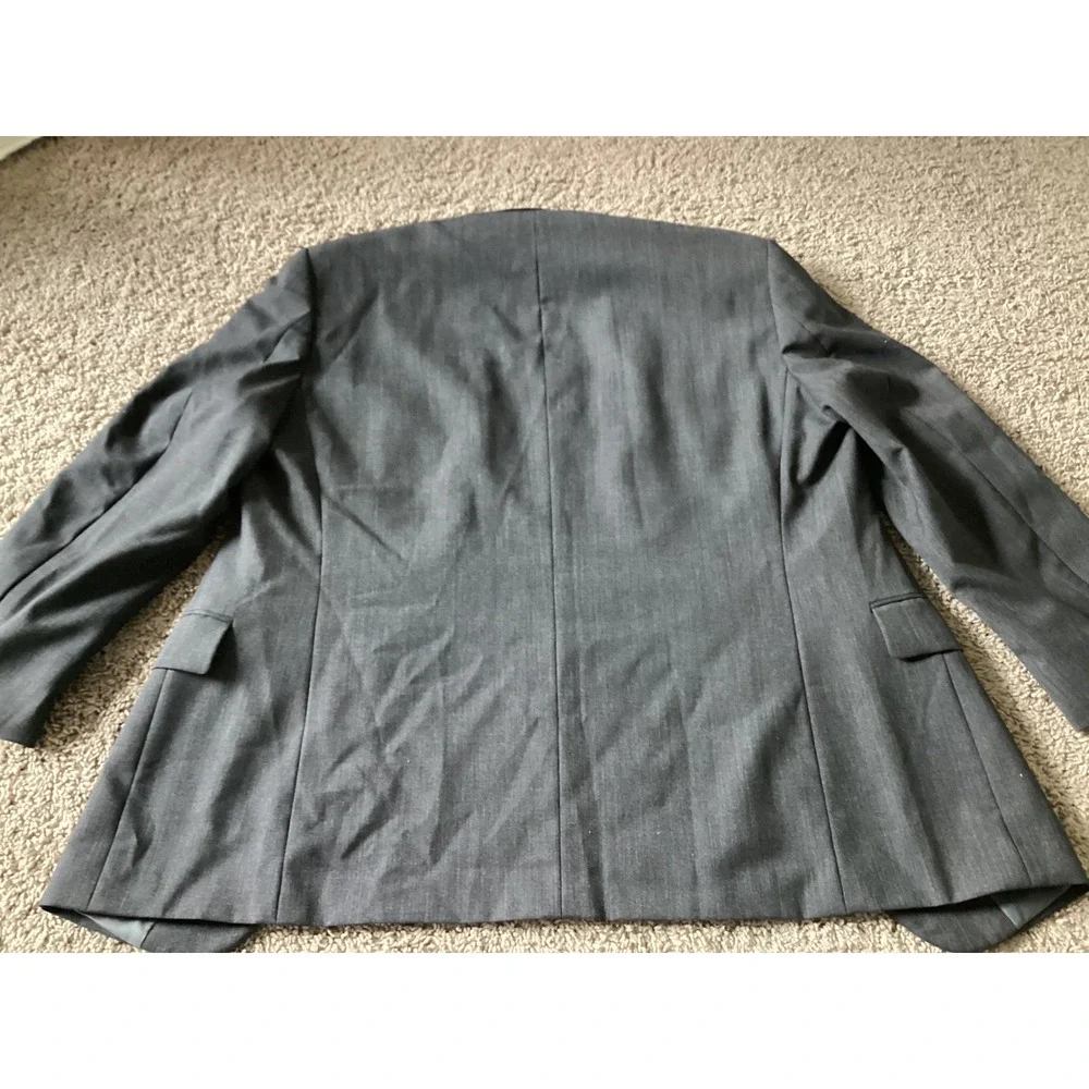 Oscar de la Renta Freedom Suit‎ Men's Gray Wool Blazer Jacket Size 40S
